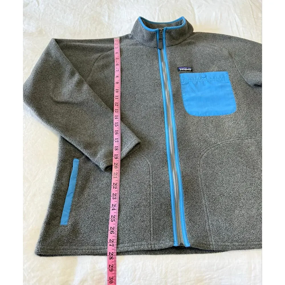 Patagonia | Men’s Large | Gray Blue Karstens Synchilla Jacket | Full Zip Outdoor